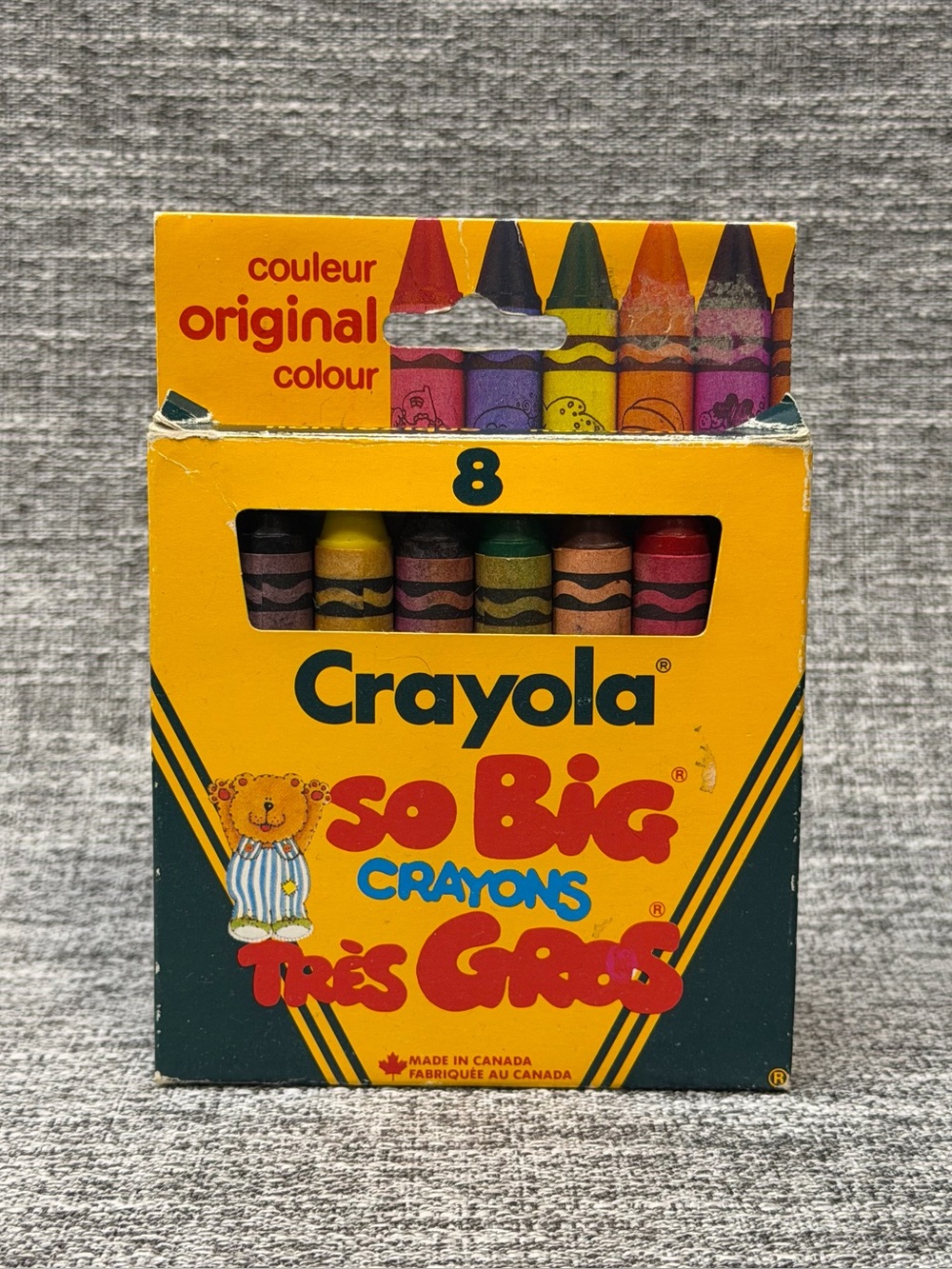 Crayola Non-Toxic Vintage So Big Crayons 8-Pack Retired